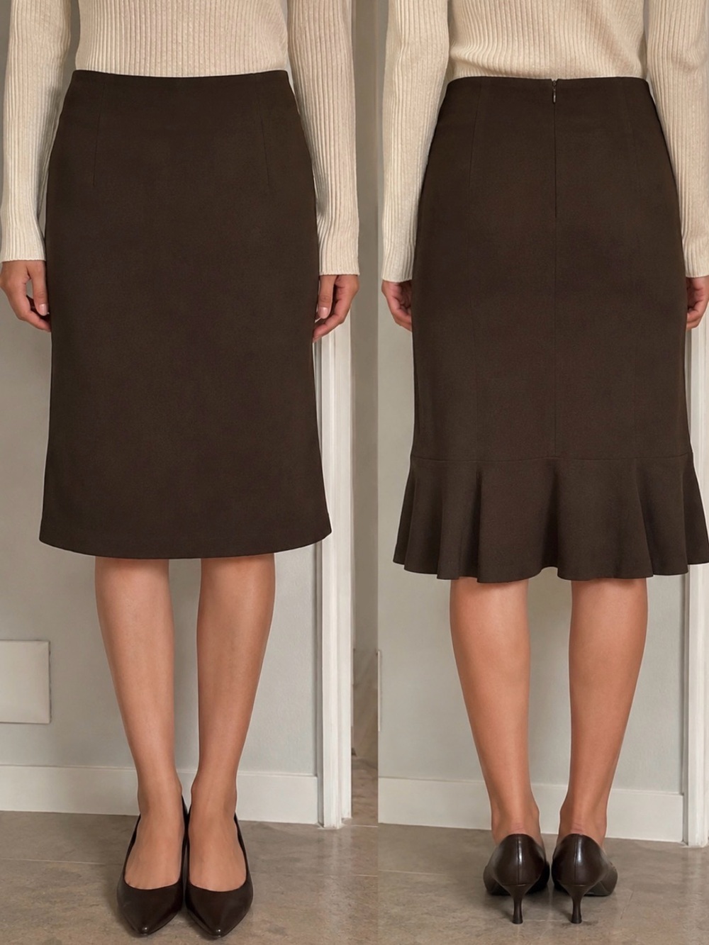 Catch My I Women’s Black A-Line Skirt Size 5 Knee Length Flared Hem